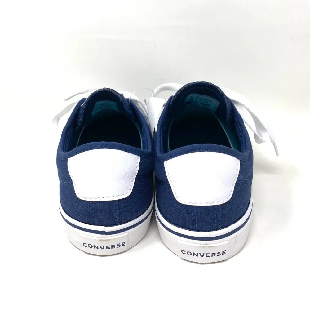 💖MEGA SALE💖CONVERSE STAR PERLA Shoes Women 665317C Navy Canvas Skate Sneakers - Picture 2 of 8